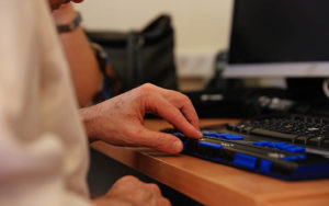 Unique Communications Device for Deaf-Blind Individuals